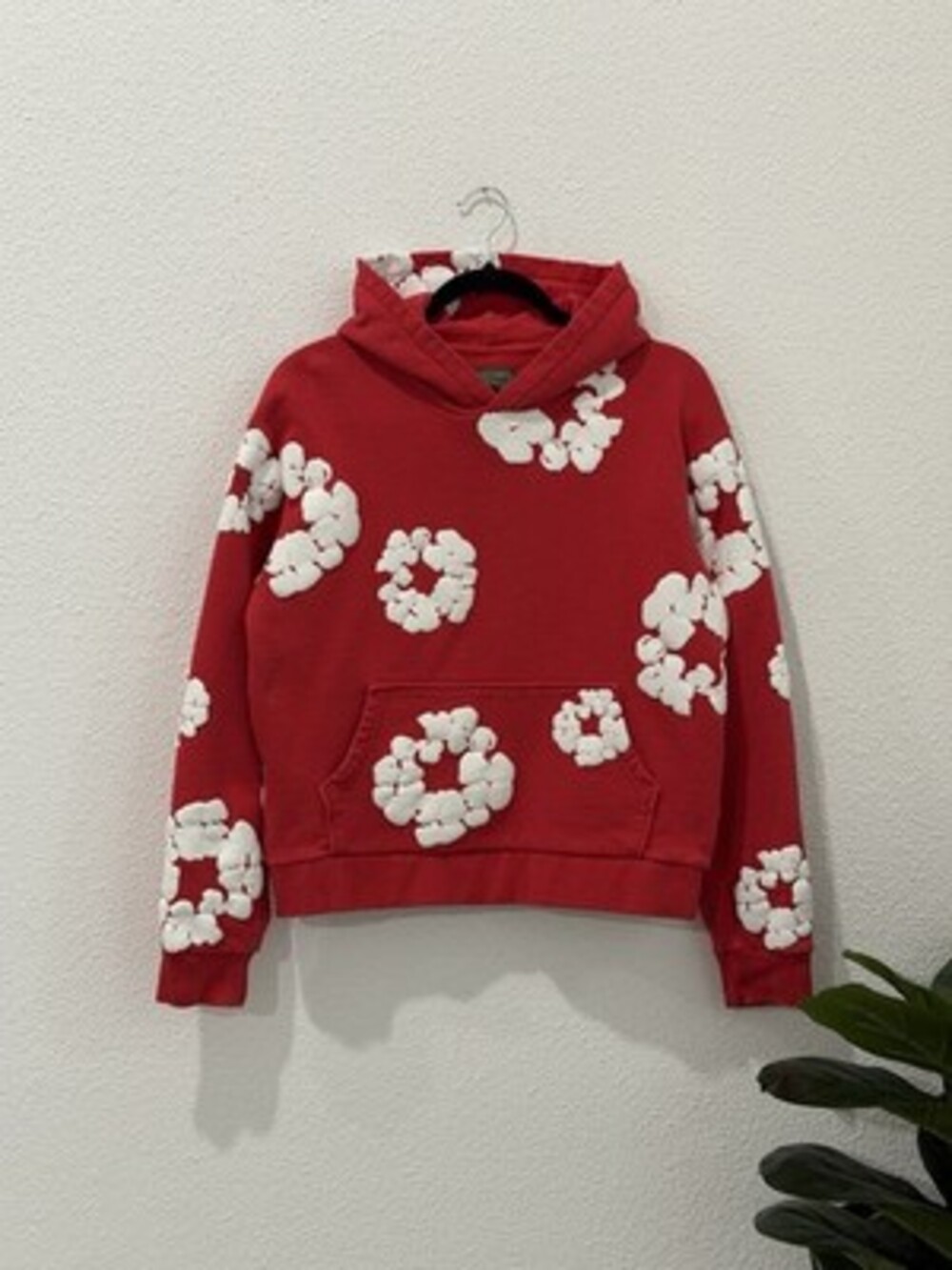 Denim Tears Hoodie The Cotton Wreath Red Size Small